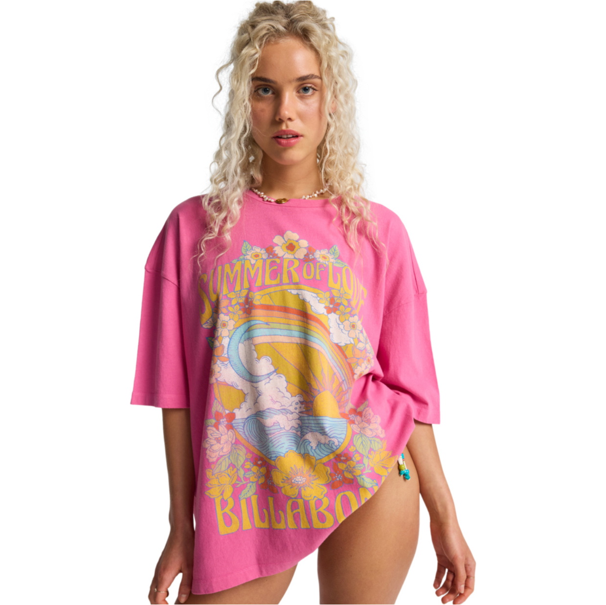 2026 Billabong Womens Summer Of Love Tee EBJZT00592 - Guava